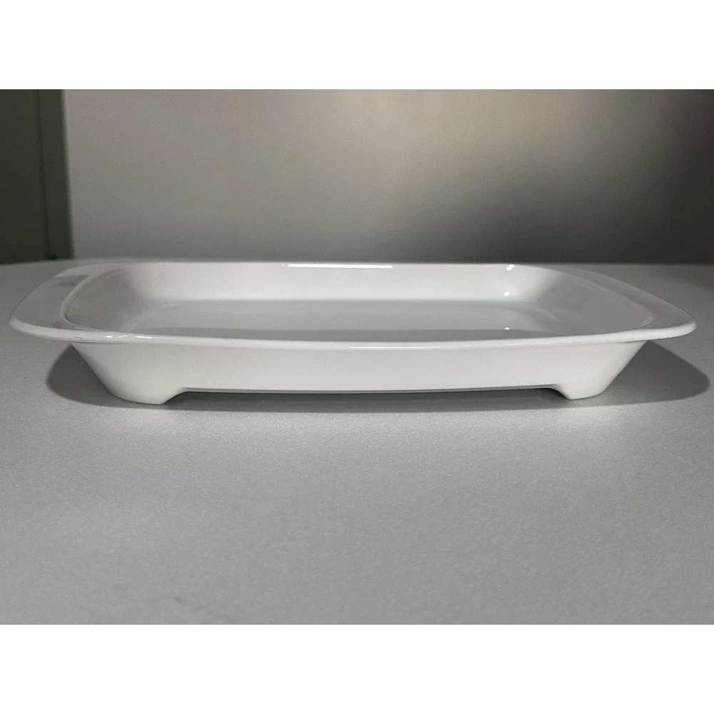 Corning Ware Microwave Browning Grill Rectangle Serving Plate MW-11  White USA